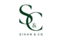Minimal green "SC" monogram logo with the text "Sinan & Co" on a white background, representing a freelance digital marketer in Saudi Arabia with a modern and professional brand identity.